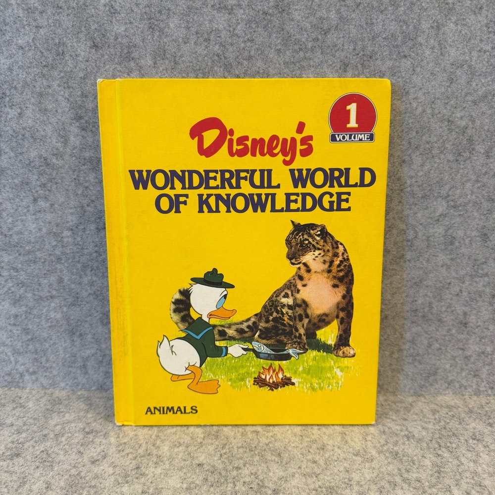 Vintage Hardcover Disney's Wonderful World of Knowledge Series‎ Vol. 1 Animals